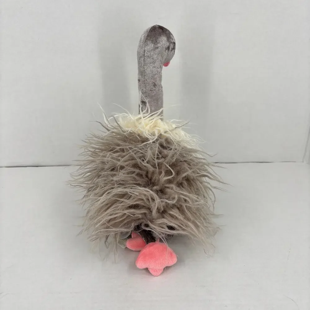 Bunnies By The Bay Ozzy Ostrich Furriends Gray Plush Bird Stuffed Animal 14 Inch